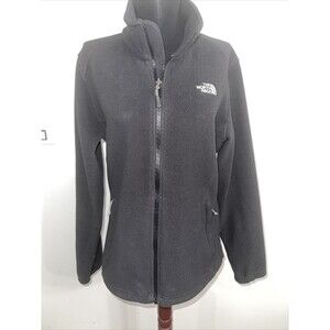 The North Face Black Soft Fleece Full Zip Up 2 Pocket Jacket Adult Size L
